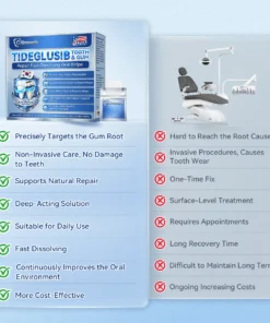 𝐂𝐥𝐞𝐚𝐫𝐞𝐧𝐚® Tideglusib Fast‑Dissolving Tooth & Gum Repair Oral Strips