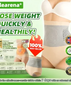 𝐂𝐥𝐞𝐚𝐫𝐞𝐧𝐚® 6-In-1 Micro-Particle Sculpting & Fat-Burn Shorts — With Berberine · Moringa · EGCG × NAD+